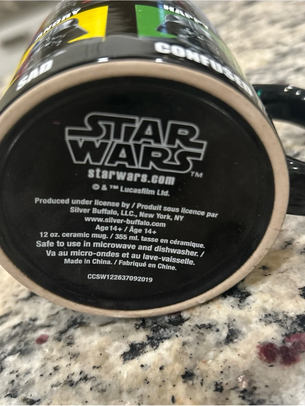 Expressions Of Darth Vader Mug Star Wars Coffee Cup 14oz